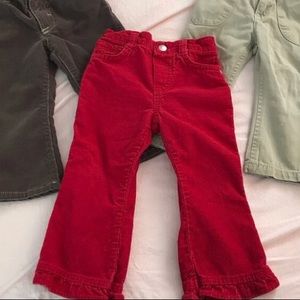 Red Corduroy Pants. Excellent Condition!